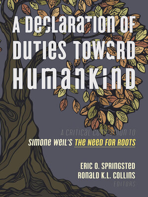 cover image of A Declaration of Duties toward Humankind